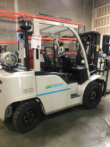 Used 2020 NISSAN PF80YLP Forklift – LPG Pneumatic, 8000 lb Capacity, 90.4” Mast, 4303 Hours – $36500.00 – Phoenix - Thumbnail 4