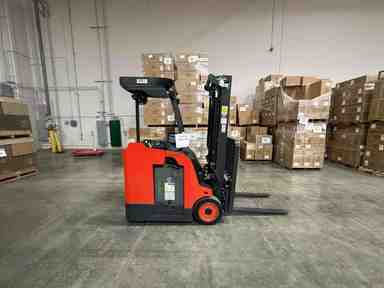 Used 2022 LINDE E18S_1346-20 Forklift – Electric Stand Up Counterbalance, 3500 lb Capacity, 91.5” Mast, 1355.1 Hours – $49500.00 – Anaheim - Thumbnail 1