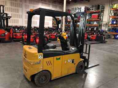 Used 2019 BIG JOE LXE-44 Forklift – Electric Sit Down 4 Wheel, 4400 lb Capacity, 86” Mast, 3459 Hours – $18000.00 – Anaheim - Thumbnail 4