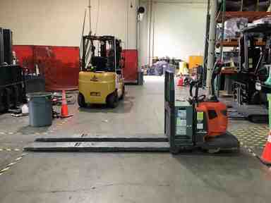 Used 2021 LINDE EWR30_1101-02-27X96-PS Forklift – Double Rider Jack, 6000 lb Capacity, 3” Mast, 380.5 Hours – $25854.00 – Anaheim - Thumbnail 2