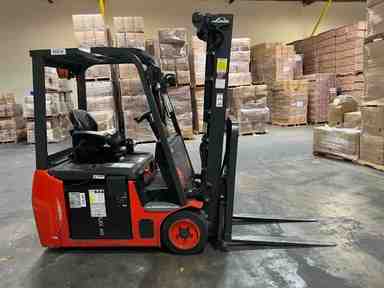 Used 2021 LINDE E18_346-20 Forklift – Electric Sit Down 3 Wheel, 3500 lb Capacity, 91” Mast, 2026 Hours – $27500.00 – Anaheim - Thumbnail 4