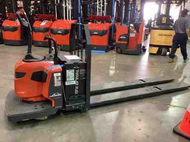 Used 2022 LINDE EWR30_1101-02-27X96 Forklift – Double Rider Jack, 6000 lb Capacity, 3” Mast, 1970 Hours – $16190.00 – Anaheim - Thumbnail 2