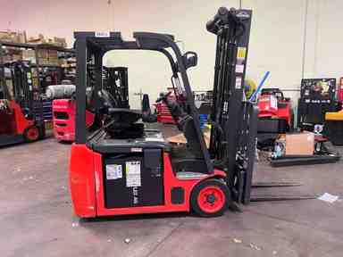 Used 2021 LINDE E18_346-20 Forklift – Electric Sit Down 3 Wheel, 3500 lb Capacity, 91” Mast, 2026 Hours – $27500.00 – Anaheim - Thumbnail 2