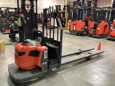 New 2022 LINDE EWR30_1101-02-27X96 Forklift – Double Rider Jack, 6000 lb Capacity, 3” Mast, 2 Hours – $15950.00 – Anaheim - Thumbnail 1