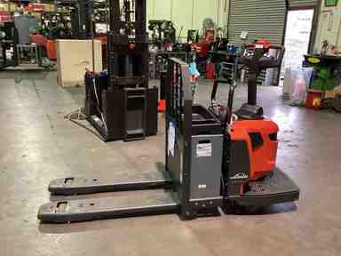 Used 2022 LINDE EWR30_1101-02-27X48 Forklift – Rider Jack, 6000 lb Capacity, 3” Mast, 124.6 Hours – $13500.00 – Anaheim - Thumbnail 1