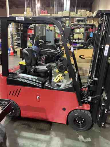 Used 2022 BIG JOE LXE-44 Forklift – Electric Sit Down 4 Wheel, 4400 lb Capacity, 86” Mast, 1458 Hours – $16900.00 – Anaheim - Thumbnail 3