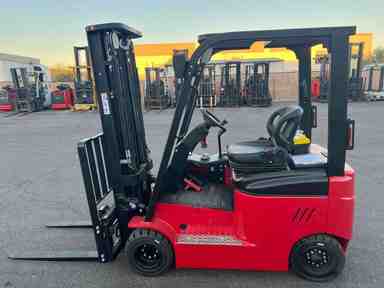 Used 2022 BIG JOE LXE-44 Forklift – Electric Sit Down 4 Wheel, 4400 lb Capacity, 86” Mast, 1013 Hours – $18500.00 – Phoenix - Thumbnail 3