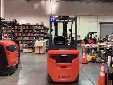 Used 2022 LINDE E25C_1347 Forklift – Electric Sit Down 4 Wheel, 5000 lb Capacity, 91” Mast, 1233.1 Hours – $59500.00 – Anaheim - Thumbnail 4