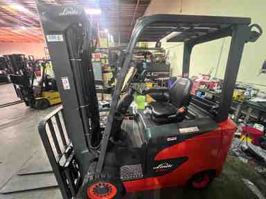 Used 2022 LINDE E32CL_1347 Forklift – Electric Sit Down 4 Wheel, 6500 lb Capacity, 91” Mast, 1461 Hours – $34500.00 – Anaheim - Thumbnail 1