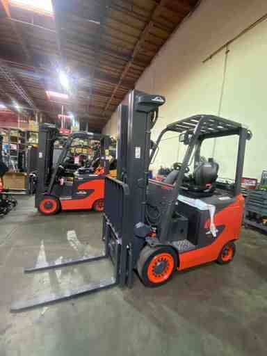 Used 2022 LINDE E25C_1347-FT Forklift – Electric Sit Down 4 Wheel, 5000 lb Capacity, 91” Mast, 387 Hours – $47400.00 – Anaheim - Thumbnail 1