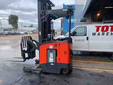 Used 2022 LINDE R17SX_5195 Forklift – Stand Up Reach, 3500 lb Capacity, 113” Mast, 1017 Hours – $59500.00 – Phoenix - Thumbnail 1