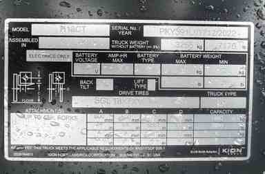 Used 2022 LINDE H18CT_391 Forklift – LPG Cushion, 3500 lb Capacity, 86” Mast, 1843.7 Hours – $35400.00 – Anaheim - Thumbnail 4