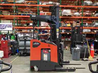 Used 2022 LINDE R17SX_5195 Forklift – Stand Up Reach, 3500 lb Capacity, 113” Mast, 2804 Hours – $49500.00 – Anaheim - Thumbnail 3