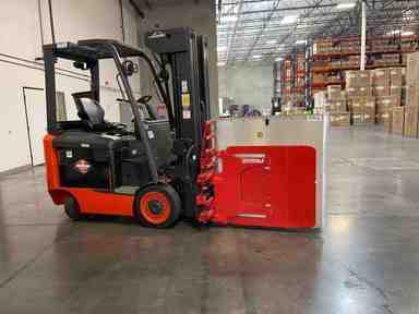 Used 2022 LINDE E25C_1347 Forklift – Electric Sit Down 4 Wheel, 5000 lb Capacity, 89” Mast, 708.6 Hours – $37500.00 – Anaheim - Thumbnail 4