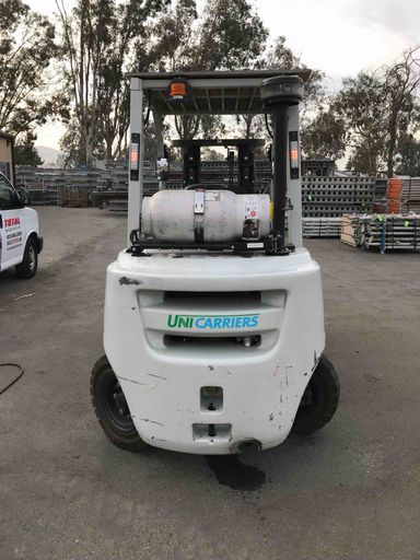 Used 2020 NISSAN PF90YLP Forklift – LPG Pneumatic, 9000 lb Capacity, 84.4” Mast, 3480 Hours – $44500.00 – Hawaii, Waipahu - Thumbnail 2