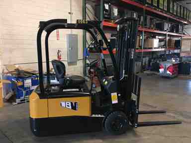 Used 2019 BIG JOE V18-188 Forklift – Electric Sit Down 3 Wheel, 3000 lb Capacity, 85” Mast, 2103 Hours – $23900.00 – Anaheim - Thumbnail 1