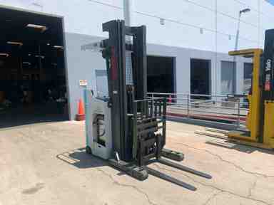 Used 2016 NISSAN SRX30NDF Forklift – Stand Up Double Reach, 3000 lb Capacity, 107” Mast, 5076.9 Hours – $26250.00 – Anaheim - Thumbnail 1