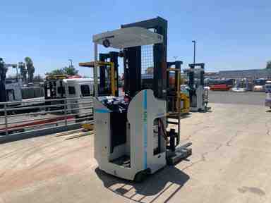 Used 2016 NISSAN SRX30NDF Forklift – Stand Up Double Reach, 3000 lb Capacity, 107” Mast, 5076.9 Hours – $26250.00 – Anaheim - Thumbnail 4