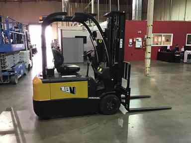 Used 2021 BIG JOE V18-189 Forklift – Electric Sit Down 3 Wheel, 3000 lb Capacity, 84” Mast, 105 Hours – $32500.00 – Anaheim - Thumbnail 4