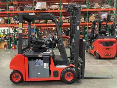 Used 2022 LINDE E204WP_346-20 Forklift – Electric Sit Down 4 Wheel, 4000 lb Capacity, 91” Mast, 790 Hours – $49682.74 – Hawaii, Waipahu - Thumbnail 1