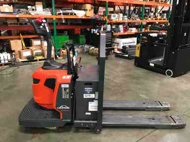 Used 2021 LINDE EWR30_1101-02-27X48 Forklift – Rider Jack, 6000 lb Capacity, 3” Mast, 1394 Hours – $7500.00 – Anaheim - Thumbnail 1