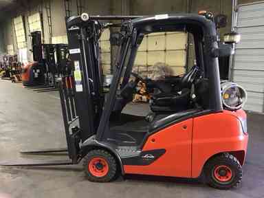 Used 2023 LINDE H18T_391 Forklift – LPG Pneumatic, 3500 lb Capacity, 86” Mast, 92 Hours – $42250.00 – Phoenix - Thumbnail 1