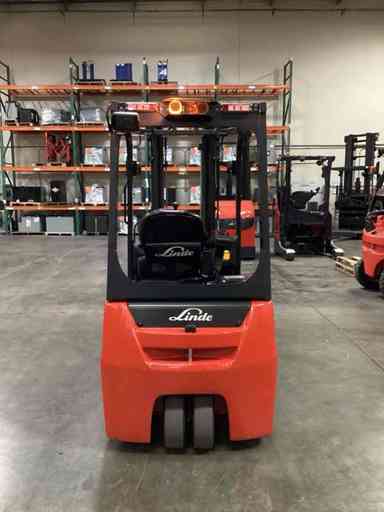 Used 2022 LINDE E18_346-20 Forklift – Electric Sit Down 3 Wheel, 3500 lb Capacity, 87” Mast, 1317 Hours – $31500.00 – Anaheim - Thumbnail 2