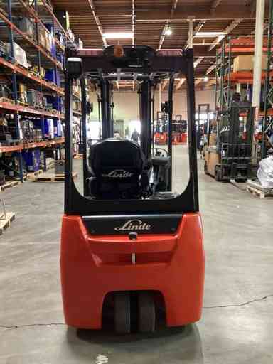 Used 2024 LINDE E18_346-20 Forklift – Electric Sit Down 3 Wheel, 3500 lb Capacity, 87” Mast, 194 Hours – $39909.00 – Anaheim - Thumbnail 2