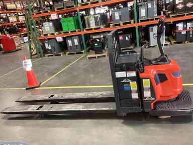 Used 2023 LINDE EWR40_1101-02-27X96-PS Forklift – Double Rider Jack, 4000 lb Capacity, 3” Mast, 454.1 Hours – $35600.00 – Anaheim - Thumbnail 1