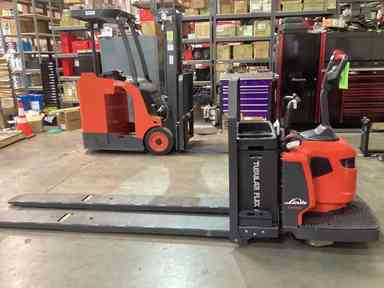 Used 2022 LINDE EWR30_1101-02-27X96-PS Forklift – Double Rider Jack, 6000 lb Capacity, 3” Mast, 431 Hours – $17522.00 – Anaheim - Thumbnail 1