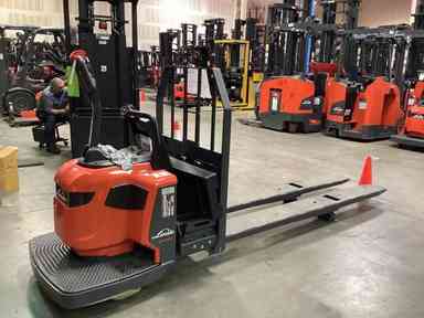 New 2022 LINDE EWR30_1101-02-27X96 Forklift – Double Rider Jack, 6000 lb Capacity, 3” Mast, 2 Hours – $15950.00 – Anaheim - Thumbnail 1