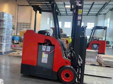 Used 2022 LINDE E18S_1346-20 Forklift – Electric Stand Up Counterbalance, 3500 lb Capacity, 88” Mast, 1055 Hours – $54500.00 – Anaheim - Thumbnail 1