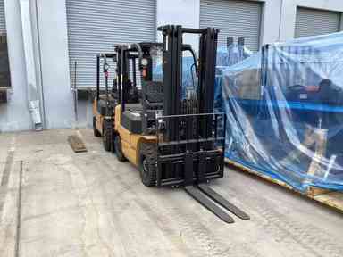 Demo 2023 BIG JOE LPE-50_80V Forklift – Lithium Electric Pneumatic, 5000 lb Capacity, 90” Mast, 159 Hours – $38985.00 – Anaheim - Thumbnail 1