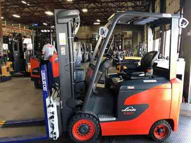 Used 2022 LINDE E32CL_1347-FT Forklift – Electric Sit Down 4 Wheel, 6500 lb Capacity, 88” Mast, 1350 Hours – $36200.00 – Phoenix - Thumbnail 1