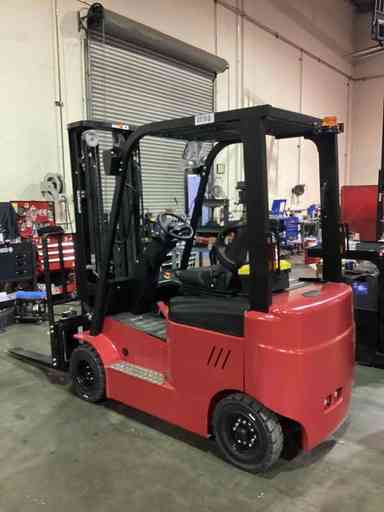 Used 2022 BIG JOE LXE-44 Forklift – Electric Sit Down 4 Wheel, 4400 lb Capacity, 86” Mast, 1458 Hours – $16900.00 – Anaheim - Thumbnail 1