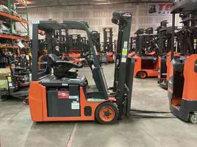 Used 2022 LINDE E18_346-20 Forklift – Electric Sit Down 3 Wheel, 3500 lb Capacity, 87” Mast, 1915 Hours – $31500.00 – Anaheim - Thumbnail 1