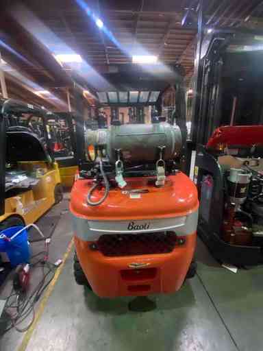Demo 2023 BAOLI KBG25_6010 Forklift – LPG Pneumatic, 5000 lb Capacity, 90” Mast, 33 Hours – $36850.00 – Salt Lake City - Thumbnail 1