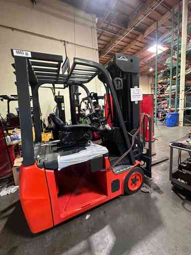 New 2022 LINDE E20_346-20 Forklift – Electric Sit Down 3 Wheel, 4000 lb Capacity, 89” Mast, 2 Hours – $49500.00 – Anaheim - Thumbnail 1