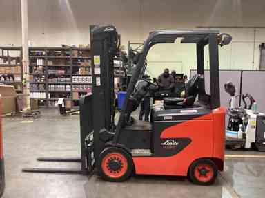 Used 2022 LINDE E25C_1347 Forklift – Electric Sit Down 4 Wheel, 5000 lb Capacity, 91” Mast, 1041.8 Hours – $37500.00 – Anaheim - Thumbnail 1