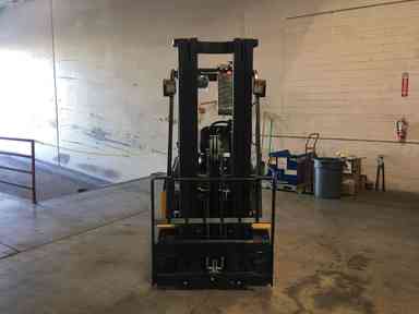 Used 2019 BIG JOE LXE-44 Forklift – Electric Sit Down 4 Wheel, 4400 lb Capacity, 86” Mast, 2733 Hours – $16500.00 – Anaheim - Thumbnail 4