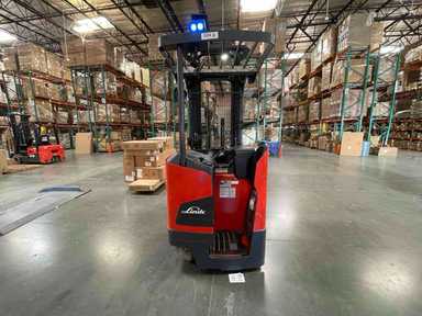 Used 2021 LINDE R17SX_5195 Forklift – Stand Up Reach, 3500 lb Capacity, 107” Mast, 1372 Hours – $29500.00 – Phoenix - Thumbnail 2