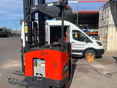 Used 2022 LINDE R17SX_5195 Forklift – Stand Up Reach, 3500 lb Capacity, 119” Mast, 1997 Hours – $29500.00 – Anaheim - Thumbnail 3
