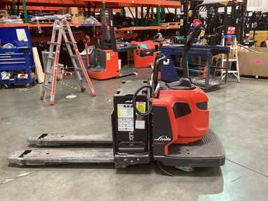 Used 2021 LINDE EWR30_1101-02-27X48 Forklift – Rider Jack, 6000 lb Capacity, 3” Mast, 1476.2 Hours – $7900.00 – Anaheim - Thumbnail 1