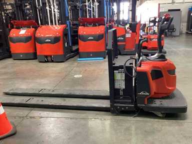Used 2022 LINDE EWR30_1101-02-27X96-PS Forklift – Double Rider Jack, 6000 lb Capacity, 3” Mast, 859.8 Hours – $8500.00 – Anaheim - Thumbnail 1