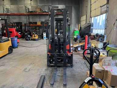 Used 2022 LINDE E18_346-20 Forklift – Electric Sit Down 3 Wheel, 3500 lb Capacity, 91” Mast, 149 Hours – $35000.00 – Phoenix - Thumbnail 3