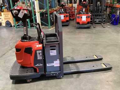Used 2022 LINDE EWR30_1101-02-27X48 Forklift – Rider Jack, 6000 lb Capacity, 3” Mast, 123 Hours – $9500.00 – Anaheim - Thumbnail 1