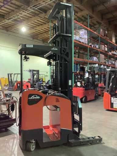 Used 2022 LINDE R17SX_5195 Forklift – Stand Up Reach, 3500 lb Capacity, 139” Mast, 2776 Hours – $37500.00 – Riverside, CA - Thumbnail 1