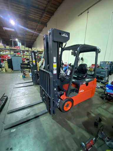 New 2022 LINDE E20_346-20 Forklift – Electric Sit Down 3 Wheel, 4000 lb Capacity, 89” Mast, 398 Hours – $47500.00 – Riverside, CA - Thumbnail 1