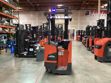 Used 2022 LINDE R17SX_5195 Forklift – Stand Up Reach, 3500 lb Capacity, 113” Mast, 2804 Hours – $49500.00 – Anaheim - Thumbnail 1