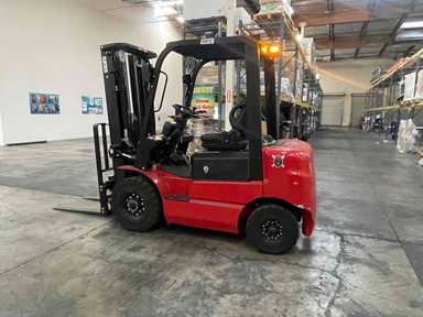 Demo 2023 BIG JOE LPE-50_80V Forklift – Lithium Electric Pneumatic, 5000 lb Capacity, 87.5” Mast, 156 Hours – $29500.00 – Salt Lake City - Thumbnail 1